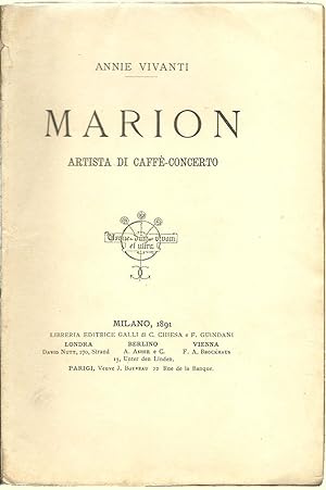 Marion artista di caffè-concerto